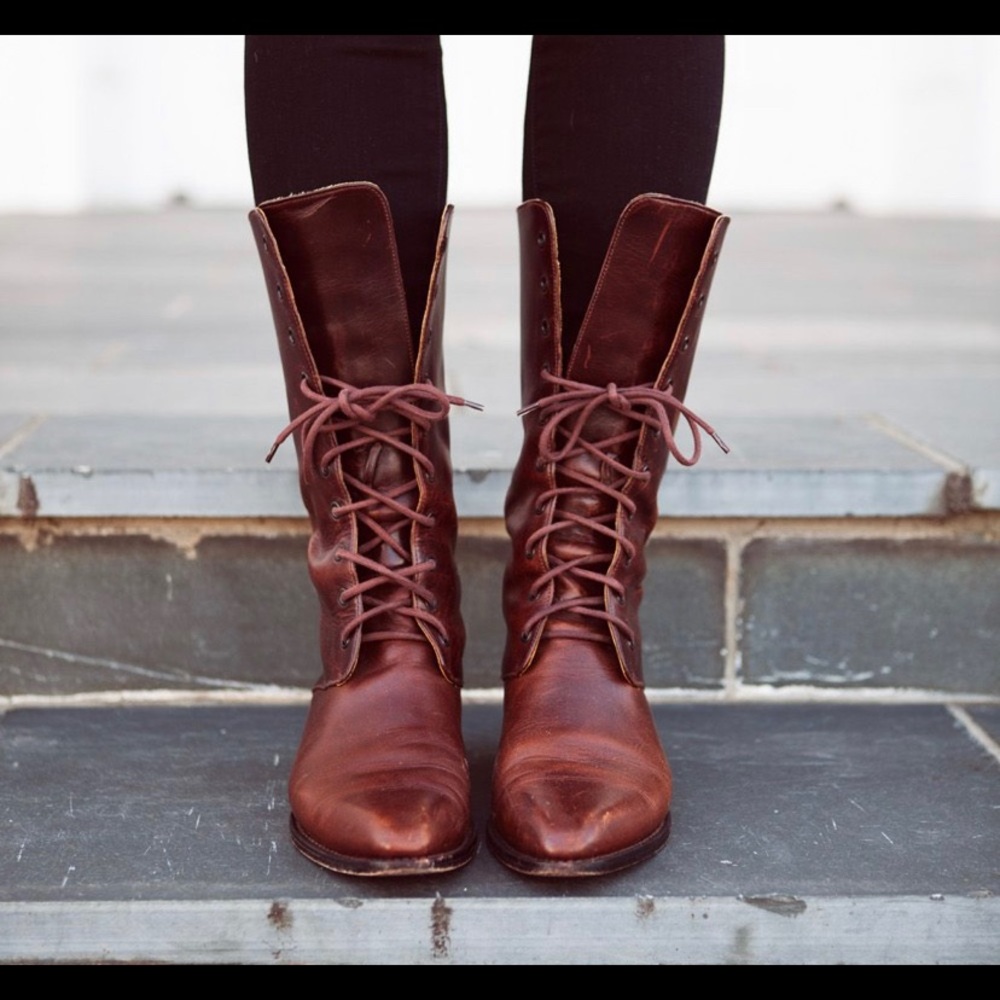 Cole Haan Vintage Lace up Boots